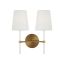 Monroe Cone-Shaped 12'' Brass Dimmable Wall Sconce