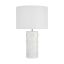 Dottie Burnished Brass 26.63" White Linen Shade Table Lamp