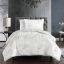 White Twin Velvet 2-Piece Comforter Set