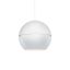 Lucas Modern Globe Pendant in White Aluminum 21.5" H x 24" W
