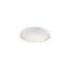 White Glass Polished Nickel LED Flush Mount Light