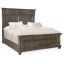 Maduro Traditional King Panel Bed with Pine Wood Frame