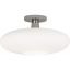 Rico Espinet Ovo 7.88'' Polished Nickel Glass Semi-Flush Mount