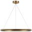 Encircle 28" Natural Brass LED Chandelier with Crystal Accents
