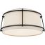 Callaway Bronze Drum LED Flush Mount Ceiling Light