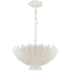 Hampton Elegance 3-Light Crystal Pendant in Plaster White