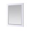 Maribella 36" Rectangular Wood Framed Bathroom Vanity Mirror in Silver