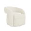 Foam Acrylic Swivel Barrel Chair in Soft Foam Finish