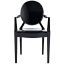 Ethereal Casper Black Plastic Stackable Arm Chair