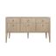 Assis Contemporary Beige 58'' Solid Wood Sideboard with Brass Knobs