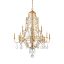 Buckhead 12-Light Antique Gold Leaf Crystal Chandelier