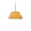 Mini Dome Pendant Light with Cream Translucent Ribbon Shade and Nickel Finish