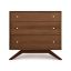 Astrid Saddle Cherry Maple 3-Drawer Dresser with Silver Handles