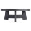L'Ombre Black Round Wood Contemporary Coffee Table 42"