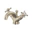 Classic Polished Nickel Dual-Handle Bathroom Faucet with Drain Assembly