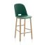 Ash Wood and Green Acrylic Industrial Counter Stool 25.75''