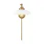 Wellfleet Matte White & Burnished Brass Dome Task Sconce