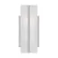 Chrome Satin Etched Glass Dimmable Vanity Light