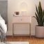 Effie Pale Pink 1-Drawer Nightstand with Gold Accents