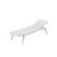 Archirivolto Ecru Matte Polypropylene Outdoor Chaise Lounge