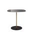 Thierry Gray Square Petite Metal & Glass Table by Piero Lissoni