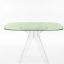 Starck Contemporary 120cm Glass Dining Table - Green Transparent
