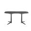 Antonio Citterio Multiplo XL Sleek Black Marble Pedestal Outdoor Table