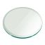 Elegant 34" Round Beveled Edge Clear Glass Table Top