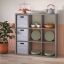 Graphite Gray Heavy Duty 9-Cube Storage Organizer for Kids and Toys