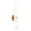 Salon 3-Light Dimmable Natural Brass Alabaster Sconce