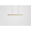 Modern Geometric 4-Light LED Pendant in Matte Black and Gold