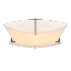 Elegant Bento Dark Smoke 2-Light LED Semi-Flush Mount with Spun Frost Shade