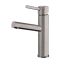 Brushed Stainless Steel Single Lever Bathroom Faucet