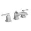 Modern Distressed Bronze Widespread Bathroom Faucet with Chrome Finish