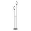 Pluto Natural Iron Dual-Globe Floor Lamp with Clear Shades