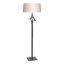 Antasia 58.6'' Burnished Steel Floor Lamp with Flax Shade