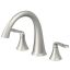Piccolo Elegance Brushed Nickel Double Handle Roman Tub Faucet