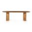 Crescent Mid-Century Modern Oval Sandy Acacia Dining Table