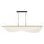 Nyra 72'' Plated Brass LED Linear Suspension Light