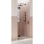 Halo 78'' Frameless Glass Hinge Shower Door in Oil Rubbed Bronze