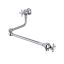 Classic Elegance 8" Polished Nickel Brass Wall-Mounted Pot Filler