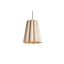 Olivia Ash Black Modern LED Pendant Light with Wood Veneer Shade