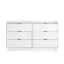 Simply Modern White Double 6-Drawer Dresser