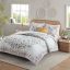 Blush Floral Full Microfiber Down Alternative Comforter Set