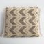 Bayu Boho-Chic Gray and Ivory Chevron Throw Pillow Cover