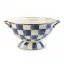 Large Blue and White Checkered Steel Colander