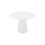 Royale Contemporary Oval White Wood Dining Table for Six