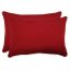 Pompeii Red 24.5" Rectangular Outdoor Throw Pillow Set