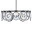 Nala Optic Crystal 7-Light LED Black Drum Chandelier