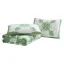 Full Green Cotton Reversible Quilt Set